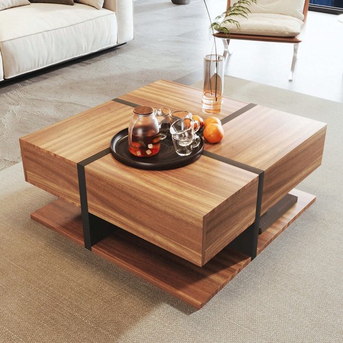 Walnut coffee table square - walnut,