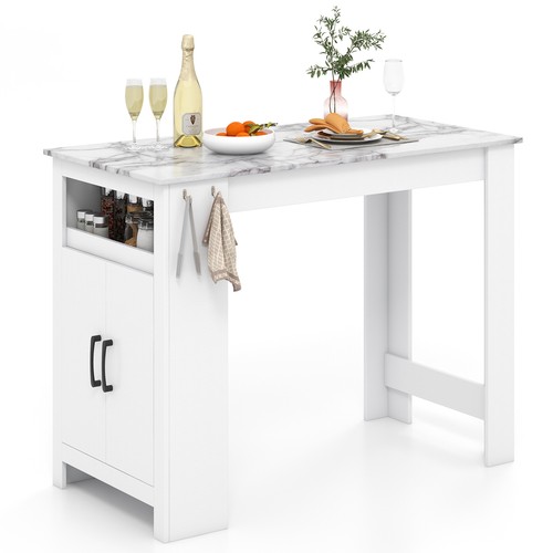 Bar table faux marble surface - faux,