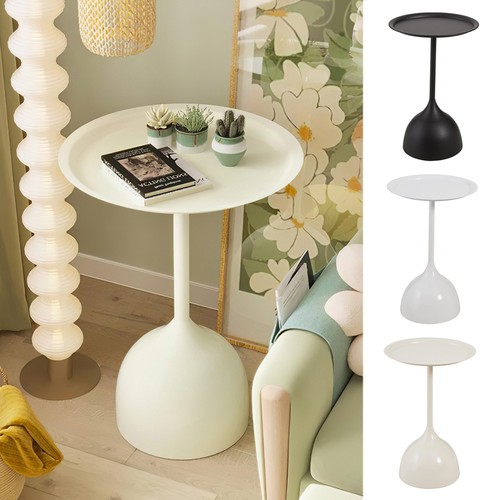 Modern round side table - table, sofa