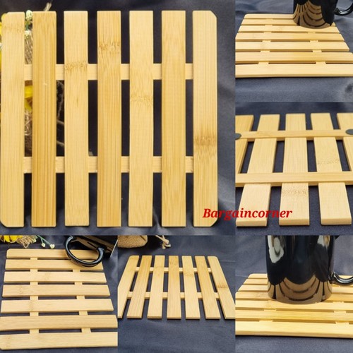Wood table placemat - wood, heat