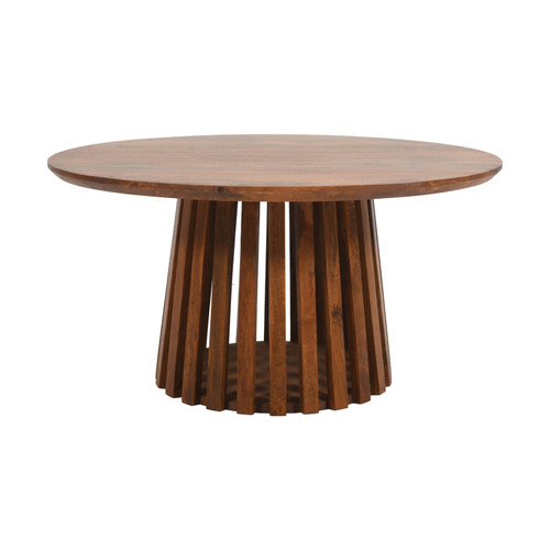 Slatted coffee table 80cm - slatted,