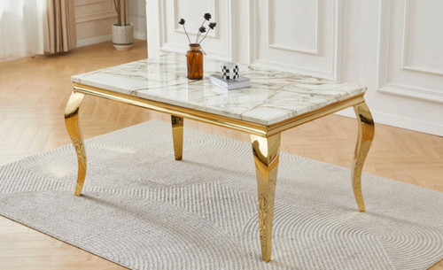 Luxury gold dining table - gold,